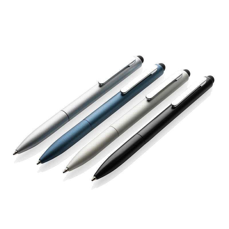 Load image into Gallery viewer, Kymi RCS certified recycled aluminium pen with stylus from XD Collection, featuring a sleek design and smooth writing surface.