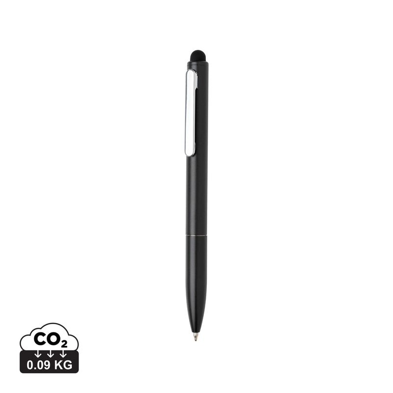 Load image into Gallery viewer, Kymi RCS certified recycled aluminum pen with stylus by XD Collection, featuring a sleek writing instrument design.
