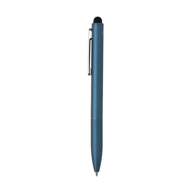 Load image into Gallery viewer, XD Collection Kymi recycled aluminium pen with stylus, RCS certified writing instrument, featuring a sleek design and ergonomic grip.