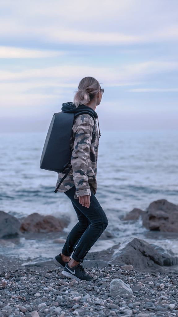Load image into Gallery viewer, Bobby Hero Regular, Anti-theft backpack - Custom Wood Designs