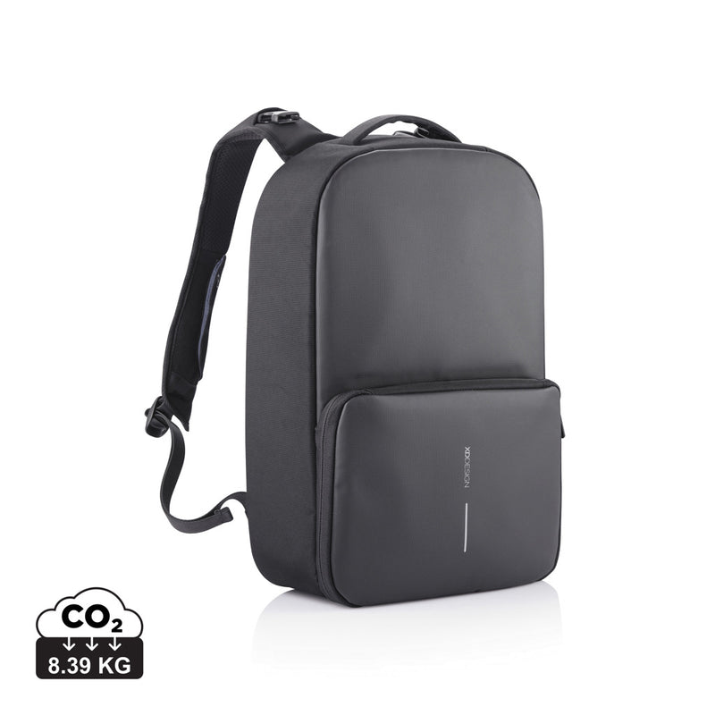 Load image into Gallery viewer, XD Design Flex Gym Bag in black with multiple compartments, durable fabric, and adjustable shoulder strap for versatile travel use.