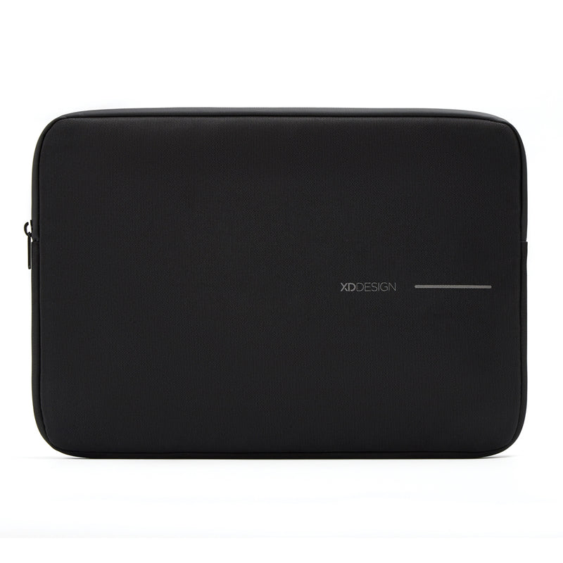 Load image into Gallery viewer, XD Design 14-inch laptop sleeve in black with padded interior and sleek design, ideal for protecting your laptop during travel.