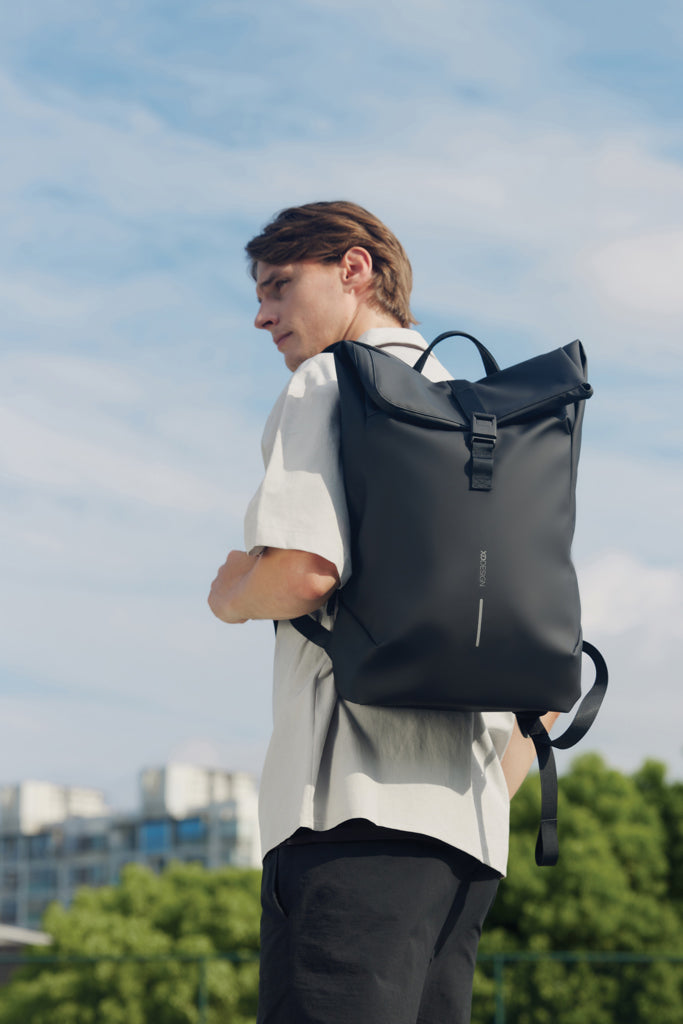 Load image into Gallery viewer, Urban Water Resistant Flap-top Backpack - Custom Wood Designs