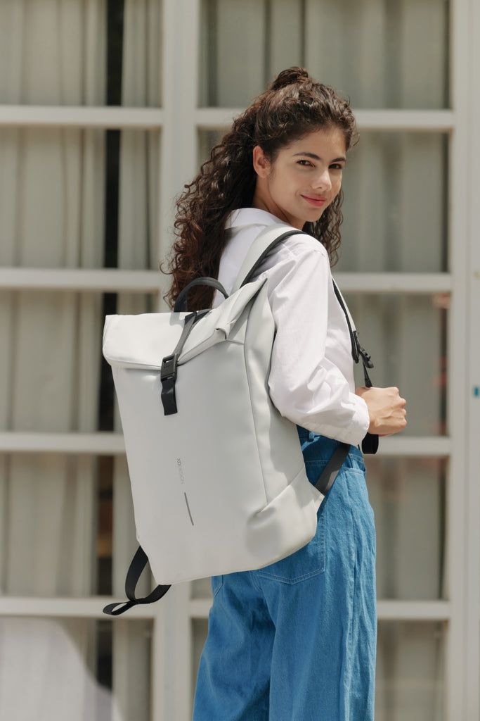 Load image into Gallery viewer, Urban Water Resistant Flap-top Backpack - Custom Wood Designs