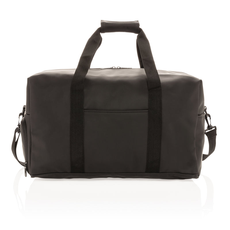Load image into Gallery viewer, XD Collection Smooth PU weekend duffle bag with handles and shoulder strap, stylish travel bag for weekend trips.