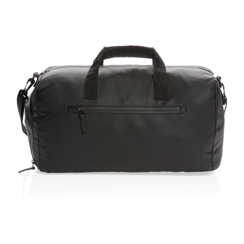 Load image into Gallery viewer, Black PVC-free weekend bag from XD Collection, stylish and spacious travel bag with sleek design and durable material.