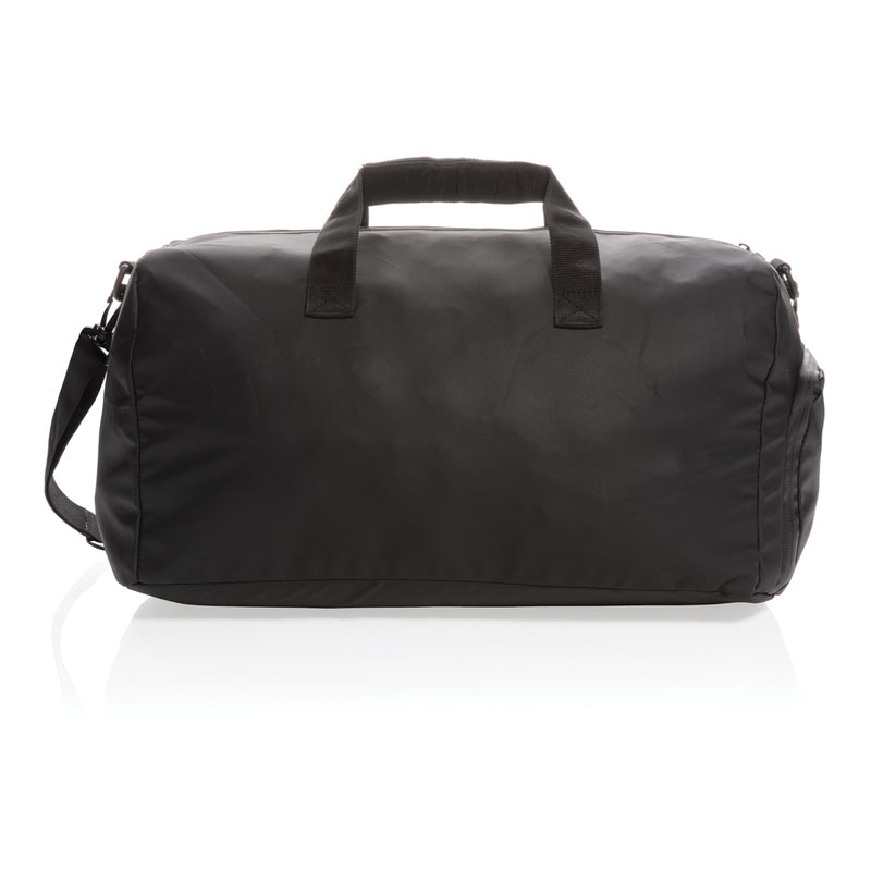Load image into Gallery viewer, Black PVC-free weekend bag from XD Collection, stylish travel bag with handles and spacious interior for weekend trips.
