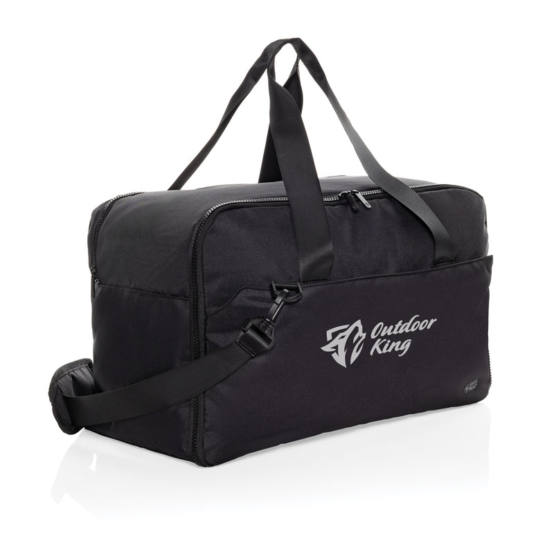Load image into Gallery viewer, Swiss Peak Aware™ RPET 15.6 inch laptop weekend bag - Custom Wood Designs
