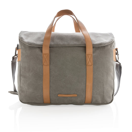 Canvas laptop bag PVC free - Custom Wood Designs