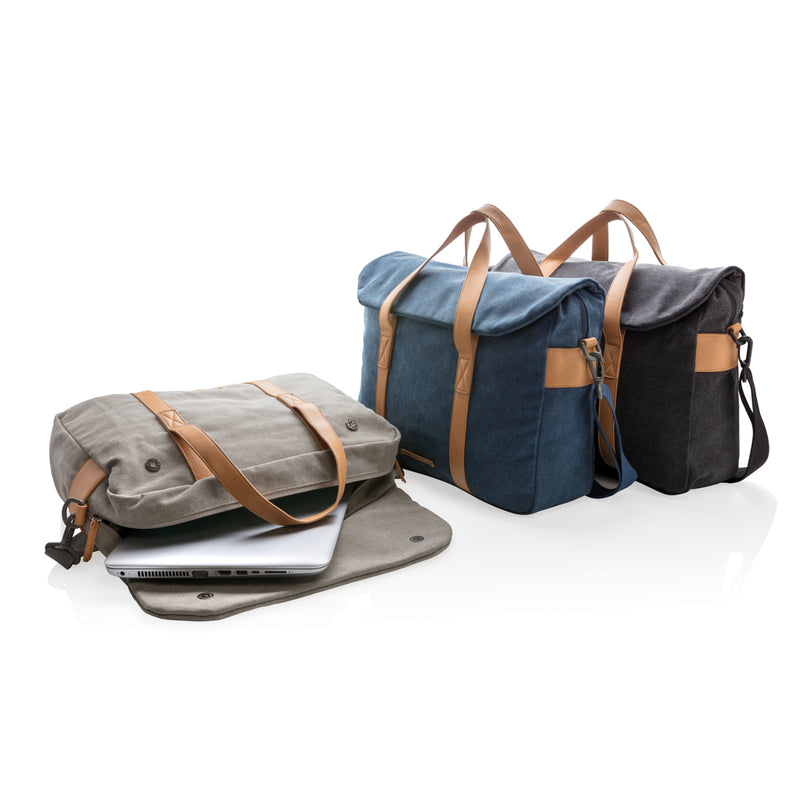 Load image into Gallery viewer, Canvas laptop bag PVC free - Custom Wood Designs