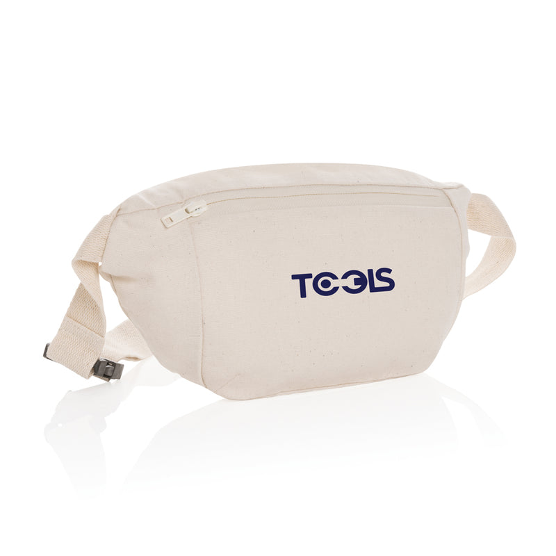 Load image into Gallery viewer, Undyed 285gsm canvas hip bag from XD Collection, stylish and durable travel accessory with adjustable strap and spacious design.