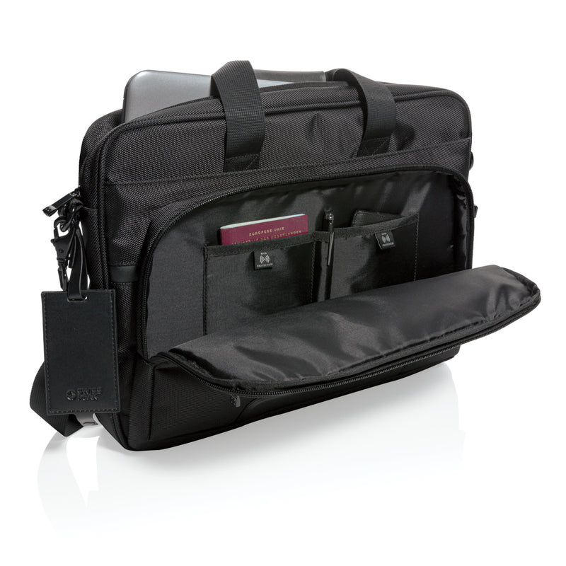 Load image into Gallery viewer, RFID 15.6" Laptop Bag - Custom Wood Designs