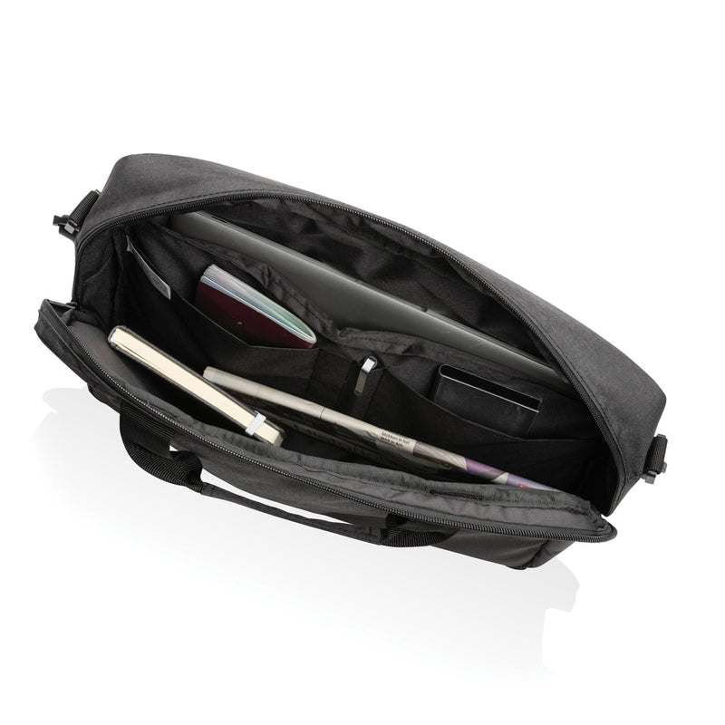 Load image into Gallery viewer, XD Collection 15.6 inch laptop bag with padded shoulder strap and multiple compartments, designed for stylish travel and work.