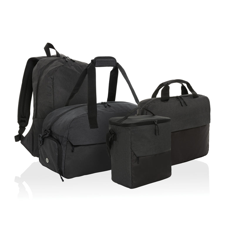 Load image into Gallery viewer, XD Collection 15.6 inch laptop bag in black with padded shoulder strap and front pocket, suitable for travel and daily use.