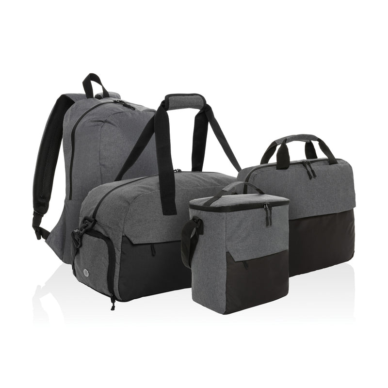 Load image into Gallery viewer, XD Collection 15.6 inch laptop bag with padded compartment, black fabric exterior, and adjustable shoulder strap.