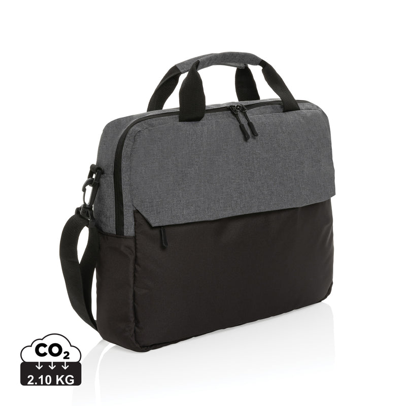 Load image into Gallery viewer, 15.6 inch laptop bag from XD Collection, black bags and travel accessory with padded compartment and adjustable shoulder strap.