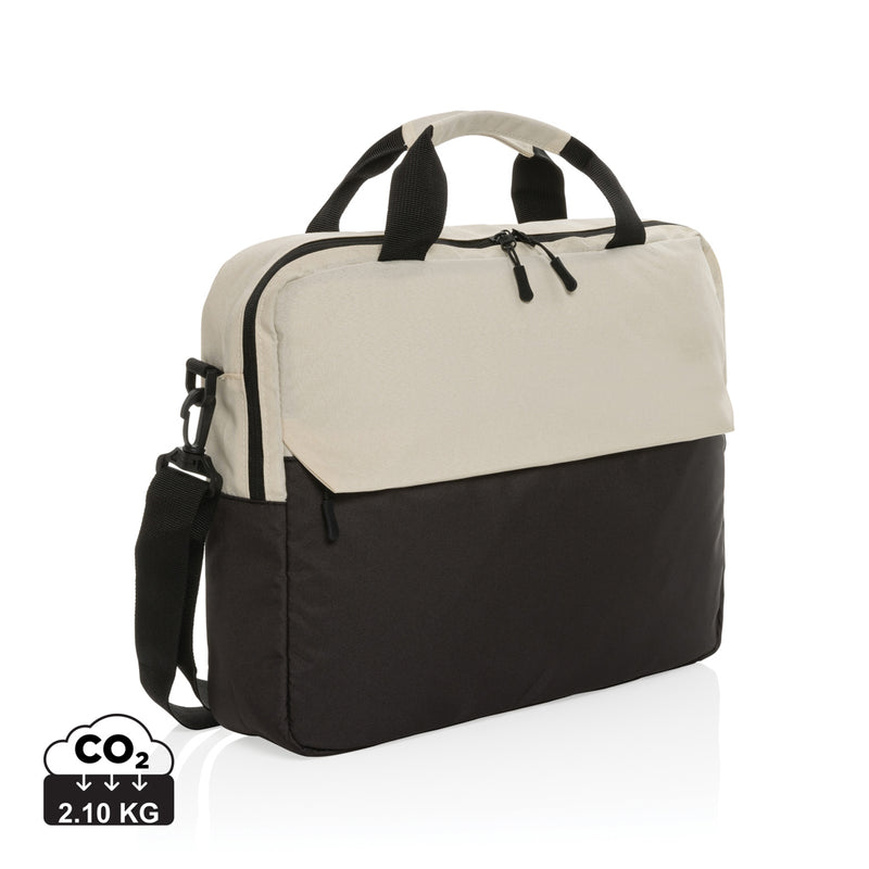 Load image into Gallery viewer, XD Collection 15.6-inch laptop bag in black with padded shoulder strap and multiple compartments for travel and daily use.