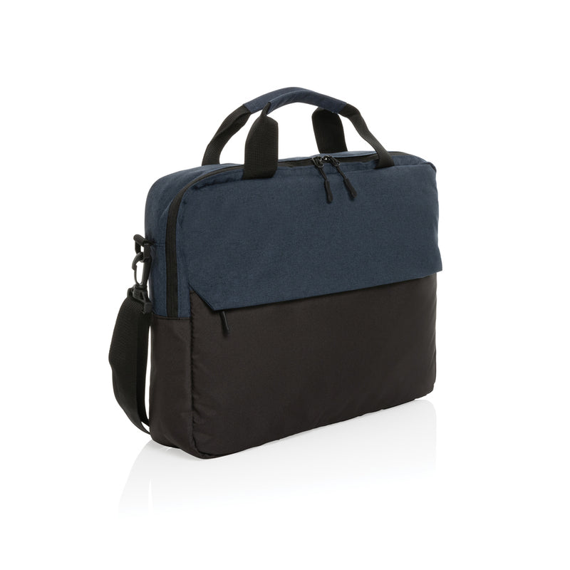 Load image into Gallery viewer, XD Collection 15.6 inch laptop bag with padded compartment, sleek black design, and adjustable shoulder strap for travel and daily use.