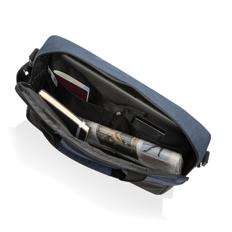 Load image into Gallery viewer, 15.6 inch laptop bag from XD Collection, black Bags & Travel bag with padded compartment and adjustable strap.