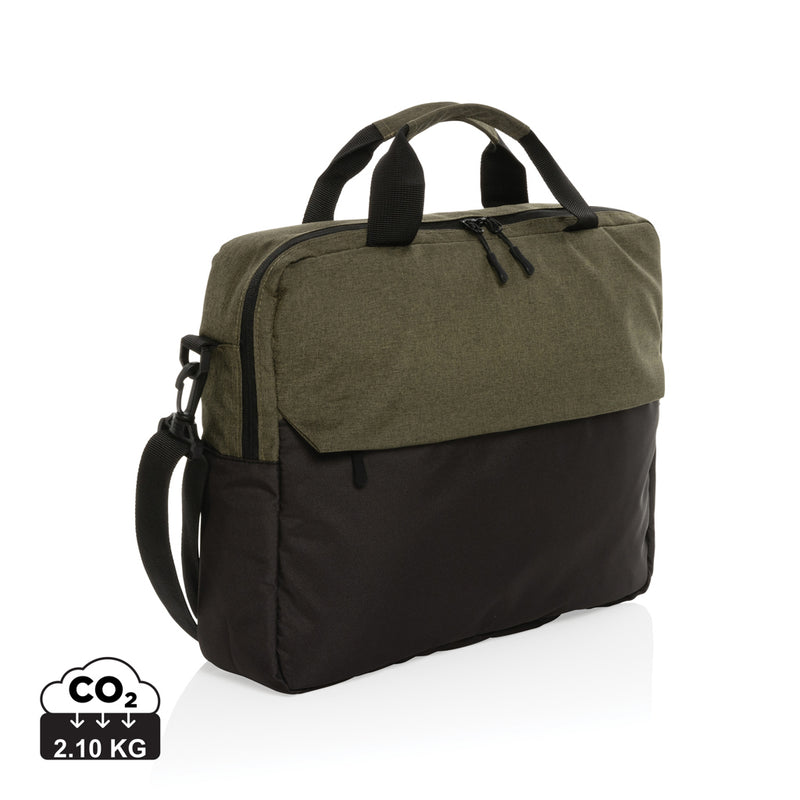 Load image into Gallery viewer, XD Collection 15.6 inch laptop bag in black with padded compartment and adjustable shoulder strap, suitable for travel and work.