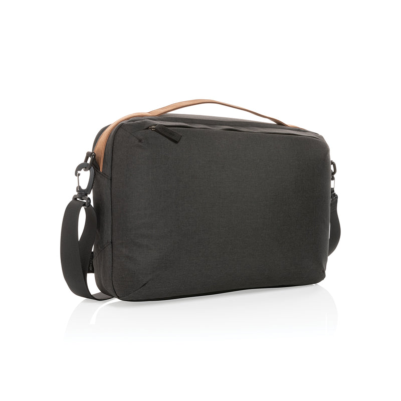 Load image into Gallery viewer, Impact AWARE™ 300D two tone deluxe 15.6" laptop bag - Custom Wood Designs