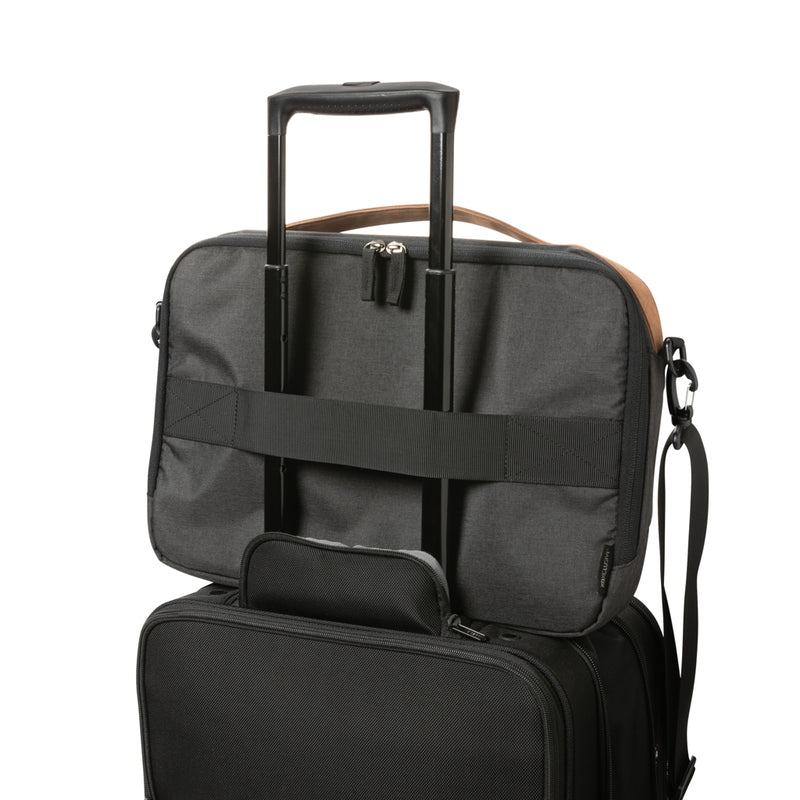 Load image into Gallery viewer, Impact AWARE™ 300D two tone deluxe 15.6" laptop bag - Custom Wood Designs