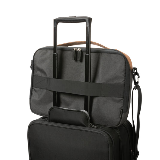 Impact AWARE™ 300D two tone deluxe 15.6" laptop bag - Custom Wood Designs