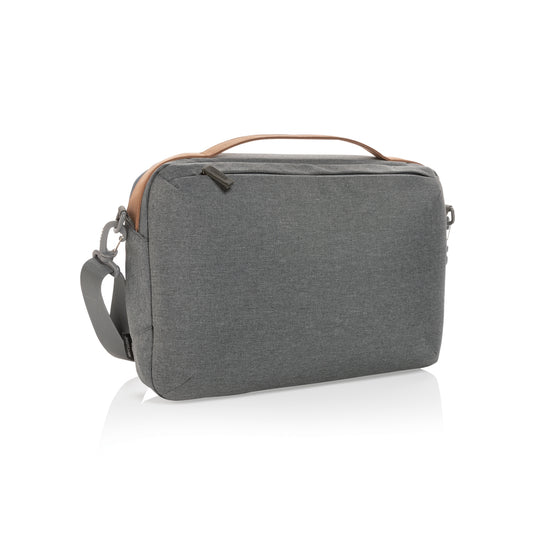 Impact AWARE™ 300D two tone deluxe 15.6" laptop bag - Custom Wood Designs