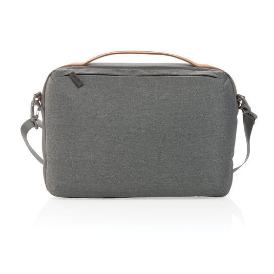 Impact AWARE™ 300D two tone deluxe 15.6" laptop bag - Custom Wood Designs