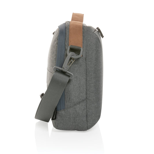 Impact AWARE™ 300D two tone deluxe 15.6" laptop bag - Custom Wood Designs