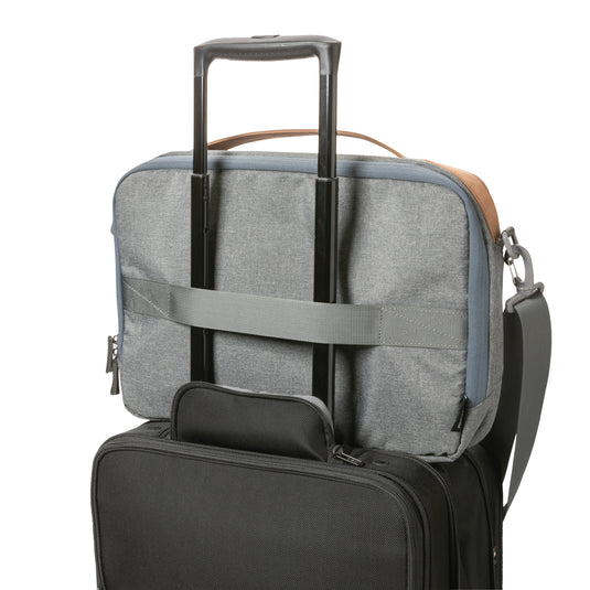 Impact AWARE™ 300D two tone deluxe 15.6" laptop bag - Custom Wood Designs