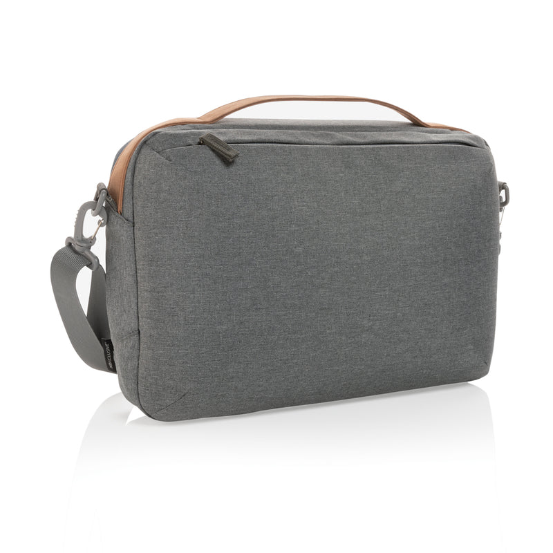 Load image into Gallery viewer, Impact AWARE™ 300D two tone deluxe 15.6" laptop bag - Custom Wood Designs
