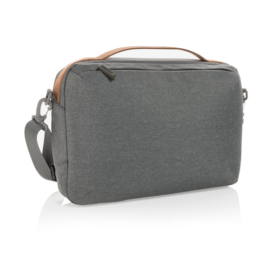 Impact AWARE™ 300D two tone deluxe 15.6" laptop bag - Custom Wood Designs