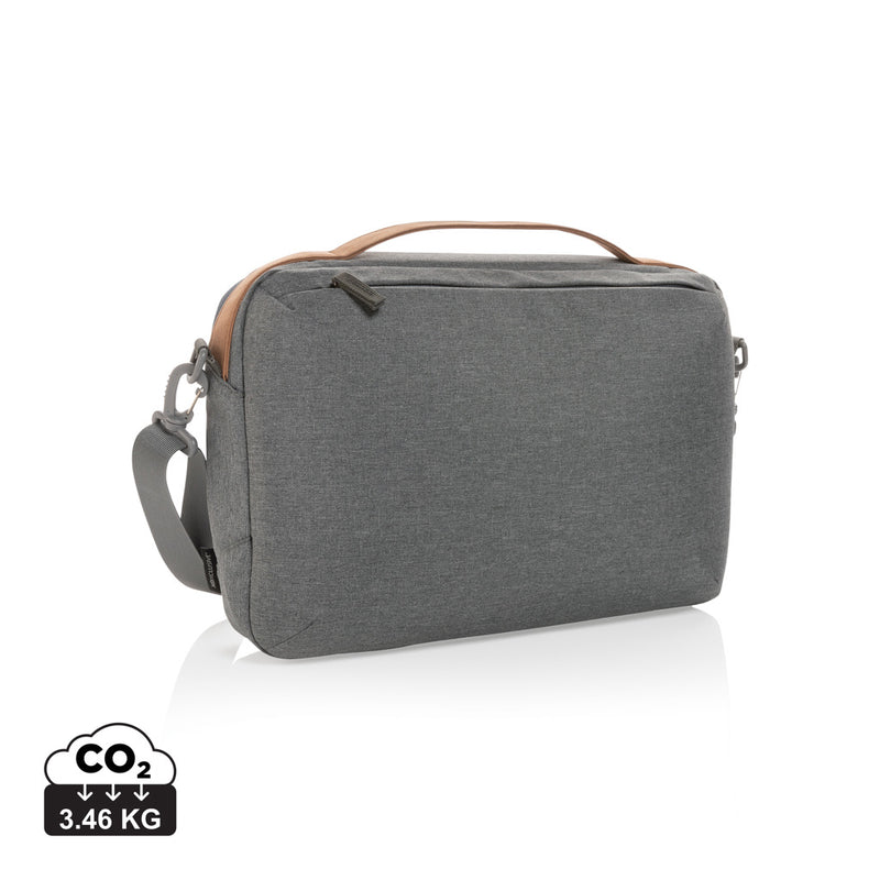 Load image into Gallery viewer, Impact AWARE™ 300D two tone deluxe 15.6" laptop bag - Custom Wood Designs