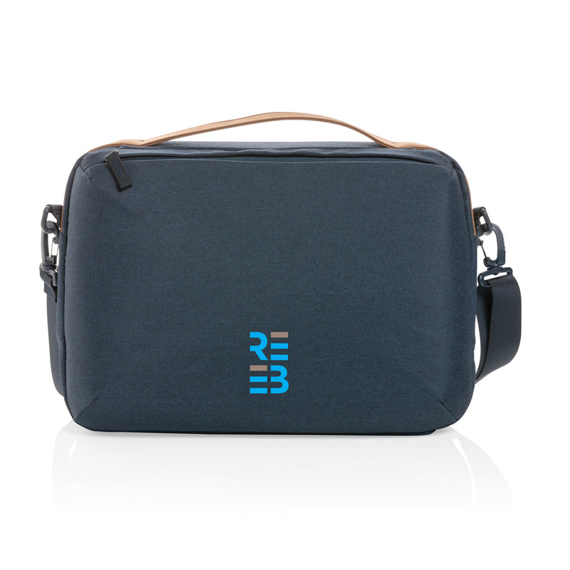 Load image into Gallery viewer, Impact AWARE™ 300D two tone deluxe 15.6" laptop bag - Custom Wood Designs