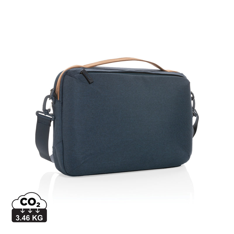 Load image into Gallery viewer, Impact AWARE™ 300D two tone deluxe 15.6" laptop bag - Custom Wood Designs