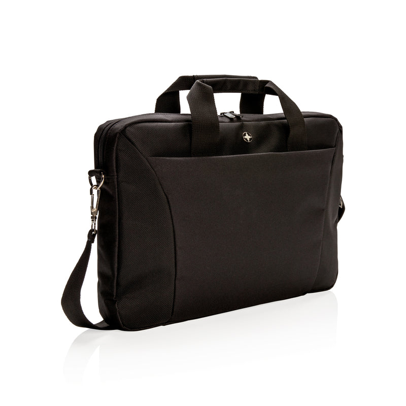 Load image into Gallery viewer, Swiss Peak 15.4-inch laptop bag with padded compartment, adjustable strap, and stylish design for travel and daily use.