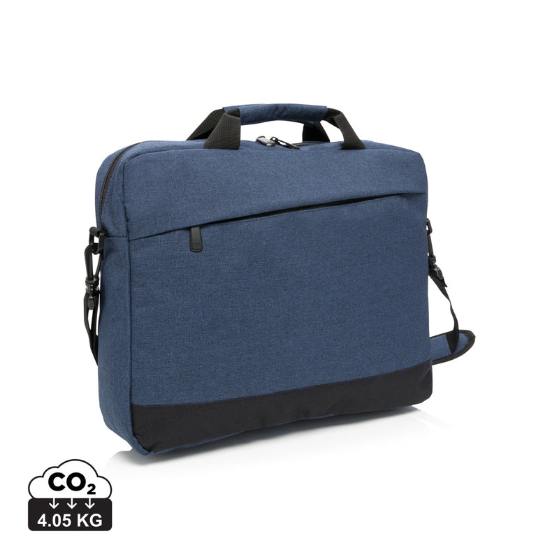 Load image into Gallery viewer, XD Collection Trend 15-inch laptop bag with padded compartment, sleek black design, and durable fabric for travel and daily use.