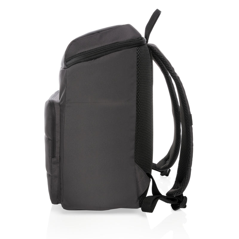 Load image into Gallery viewer, XD Xclusive Impact AWARE™ RPET outdoor cooler backpack with insulated main compartment and adjustable straps, ideal for outdoor activities.