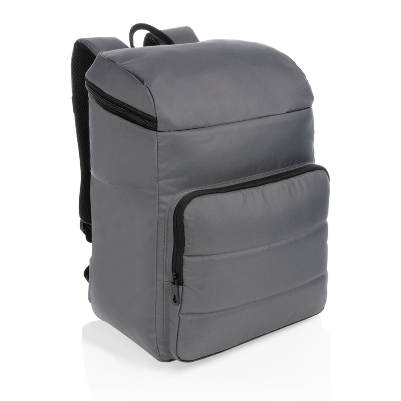 Load image into Gallery viewer, Impact AWARE™ RPET cooler backpack by XD Xclusive, outdoor cooler with insulated compartments and adjustable straps.