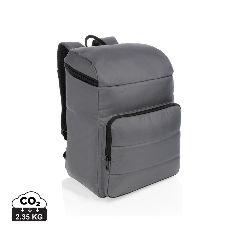 Load image into Gallery viewer, XD Xclusive Impact AWARE™ RPET cooler backpack for outdoor activities, featuring insulated compartments and adjustable straps.