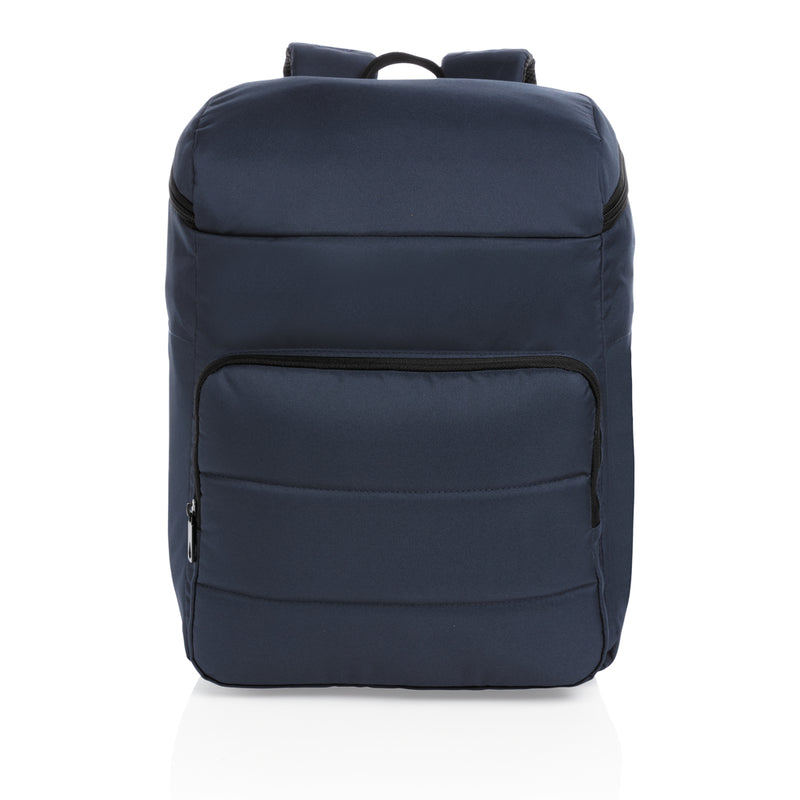 Load image into Gallery viewer, Outdoor Impact AWARE™ RPET cooler backpack by XD Xclusive, featuring insulated compartments and adjustable straps.