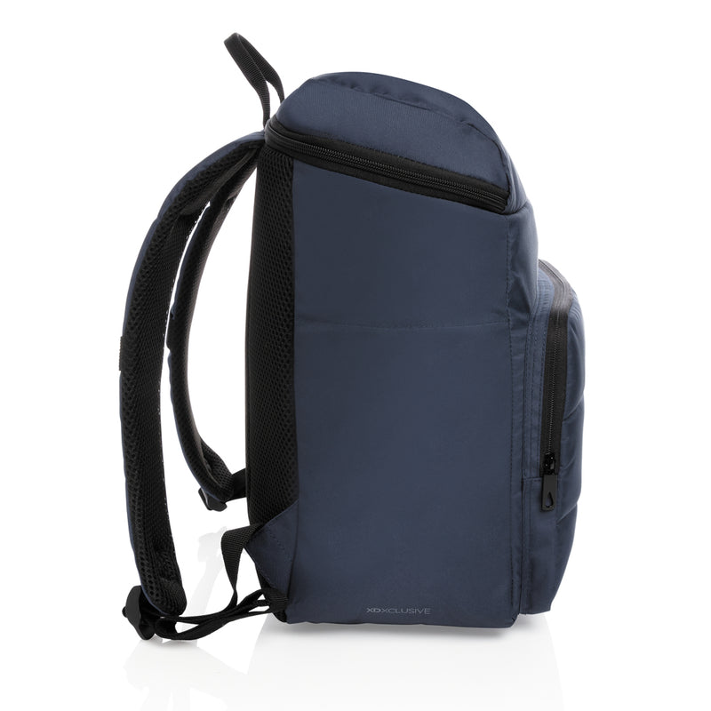Load image into Gallery viewer, Outdoor Impact AWARE™ RPET cooler backpack by XD Xclusive with insulated main compartment and adjustable straps.