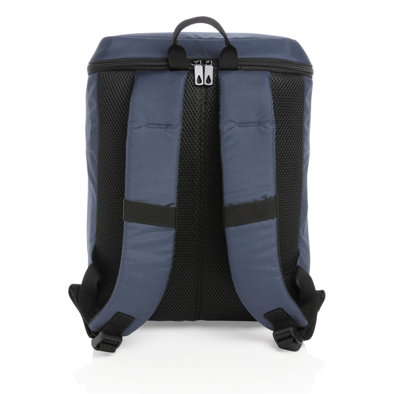 Load image into Gallery viewer, Impact AWARE™ RPET cooler backpack by XD Xclusive, outdoor insulated backpack with shoulder straps and front pocket, eco-friendly design.