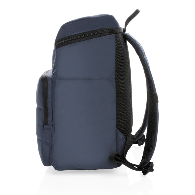 Load image into Gallery viewer, Outdoor Impact AWARE™ RPET cooler backpack by XD Xclusive, showing durable design with insulated interior and adjustable straps.