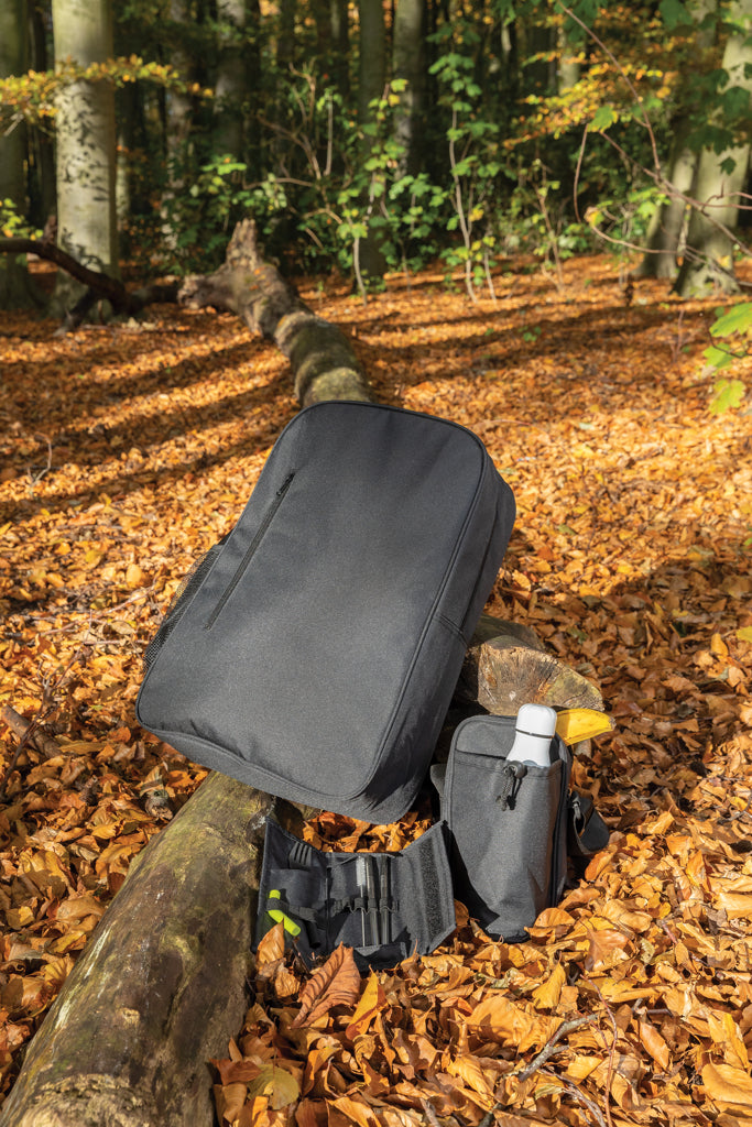 Load image into Gallery viewer, XD Collection Tierra Cooler Backpack for outdoor use, with insulated compartments and adjustable straps.
