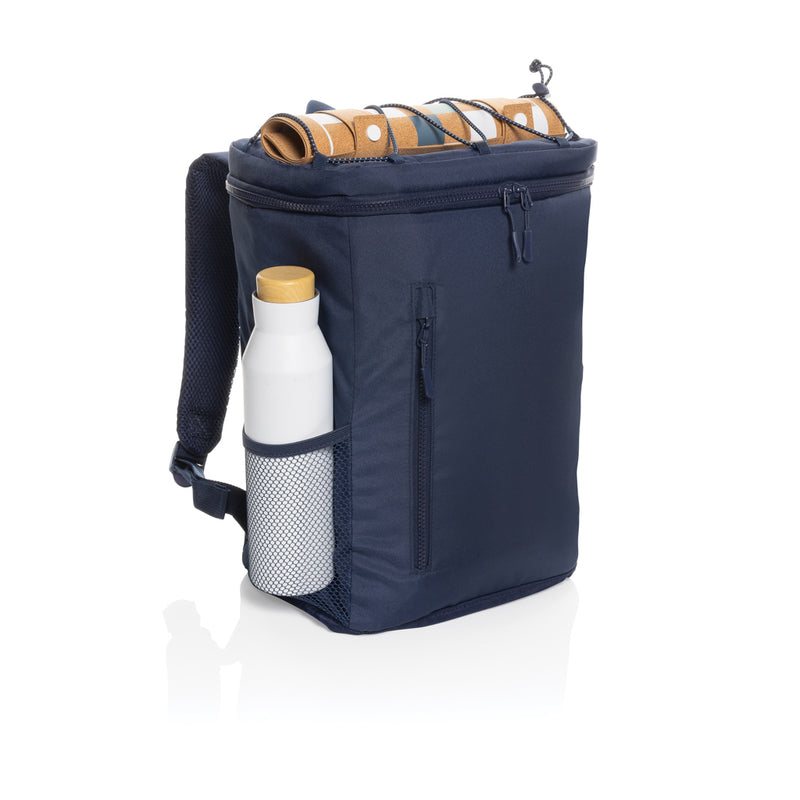 Load image into Gallery viewer, XD Collection Sonny Aware™ RPET cooler backpack for outdoor use, featuring insulated compartments and adjustable straps.