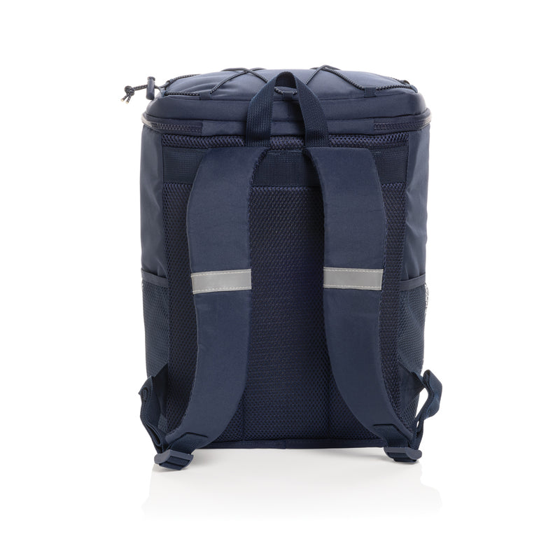 Load image into Gallery viewer, Outdoor Sonny Aware™ RPET cooler backpack by XD Collection with insulated interior and adjustable straps, suitable for day trips.