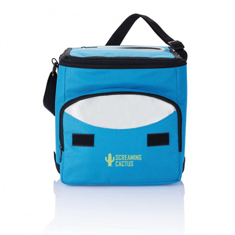 Load image into Gallery viewer, Foldable outdoor cooler bag from XD Collection, showing its compact design and insulated interior for keeping beverages cold.