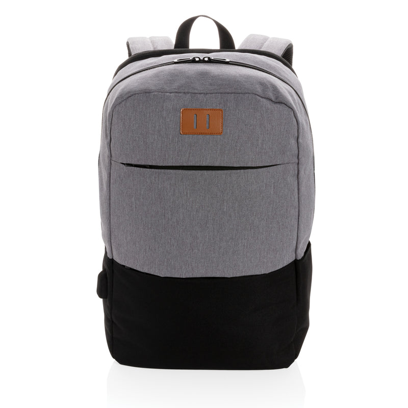 Load image into Gallery viewer, Modern 15.6-inch PVC-free USB and RFID laptop backpack from XD Collection, featuring multiple compartments and padded straps.